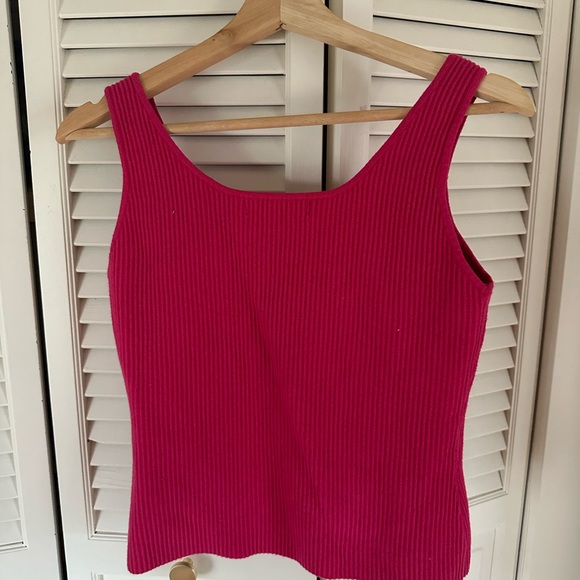 Pink Ribbed Tank Top - Picture 4 of 4
